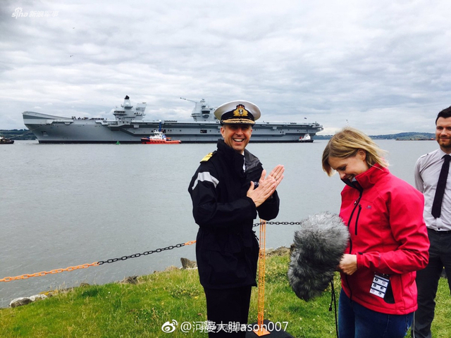 中国航母也要加把劲！英国女王号航母首次试航