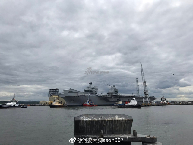 中国航母也要加把劲！英国女王号航母首次试航