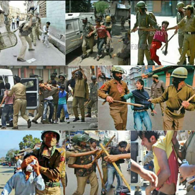 印军将活人绑吉普车上当盾牌