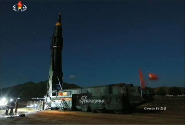 朝鲜导弹第3次穿越日本上空 或为火星12全射程测试