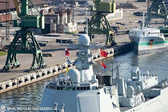 中国海军174编队在北大西洋 过气网红依然很漂亮