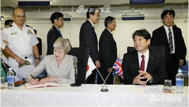 英日要同盟？英国首相登上日本出云级准航母