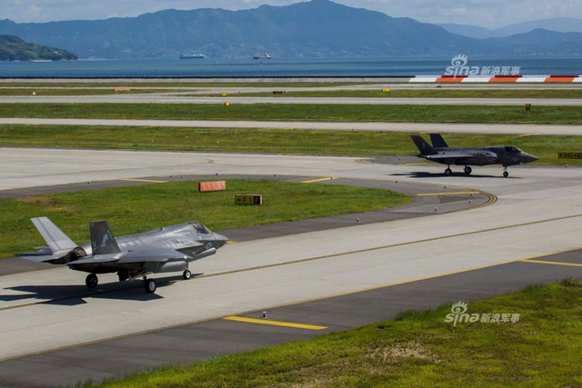 中国周边秀武力？美军公开驻日本基地F35B出动猛图