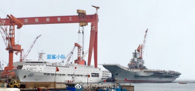 一天一汇报！我国产002型航母舰岛很多手架都拆掉了