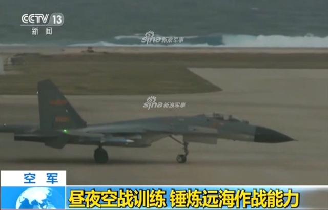 中国空军战机大批集结南海深处