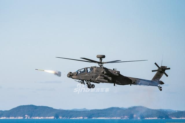 要打朝鲜无人机?韩国阿帕奇武直首次发射空空导弹