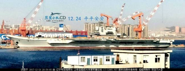 一天一汇报！我国产002型航母舰岛很多手架都拆掉了