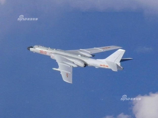 这是给中国海军用的?新一架轰-6K战略轰炸机疑曝光