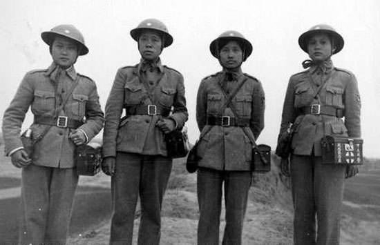 图注：抗战时期的女兵