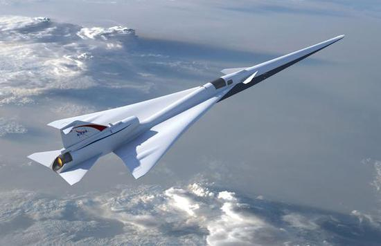 图为洛克希德-马丁公司将为NASA建造的超音速验证机。