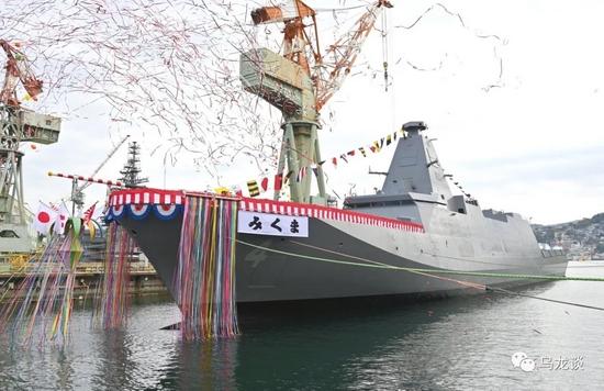 日本第4艘隐身护卫舰下水预留16单元垂发比肩054A_手机新浪网
