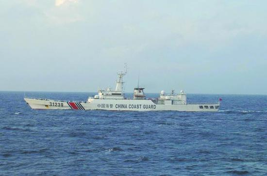 图片：海警31239船，原539安庆舰