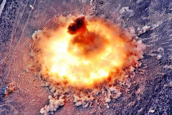 ▲二代云爆弹原理类似煤气泄漏爆炸