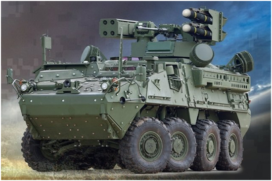 　　“初期机动型短距防空系统”概念图，上面计划将安装“毒刺”导弹