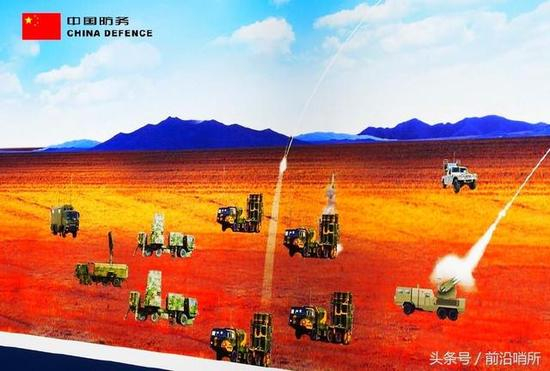 中国展出的防空系统宣传画