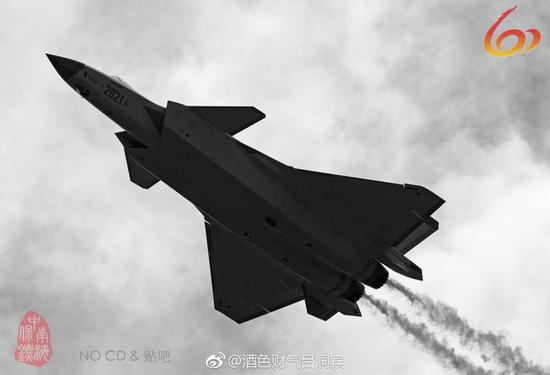 （2021号歼-20最新照片@酒色财气吕洞宾摄影作品）