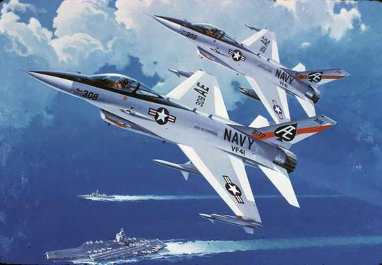 图片：舰载型F-16想象图