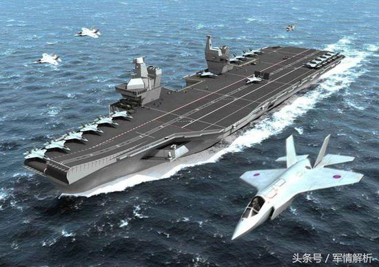 （英国海军“伊丽莎白女王”级航母CG图）
