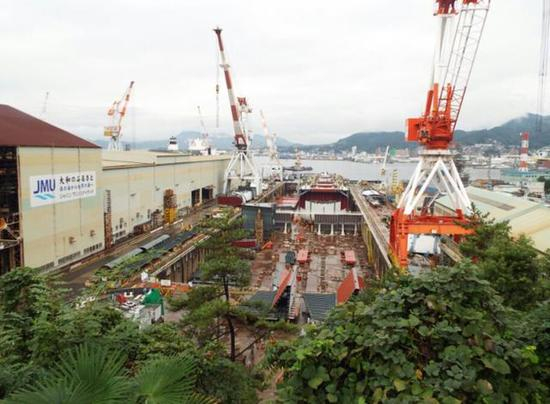  图为曾建造“大和”号战列舰的JMU吴港造船厂（原吴海军工厂），如今其业务亦接近停滞。