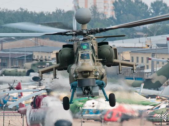 米-28NM武直试飞正面特写照。