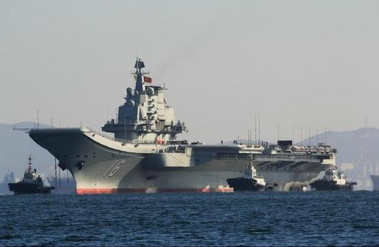 资料图：中国海军航母。