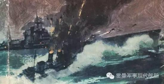 一艘英国战舰的悲壮：孤军奋战且最后撞向敌舰 