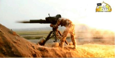 使用美制陶式反坦克导弹的东突分子