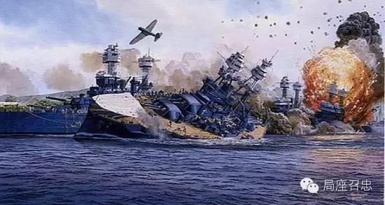 被日本飞机干掉的美国战列舰（资料图）