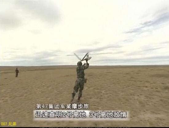 第47集团军摩步旅侦查部队装备的彩虹-802无人机