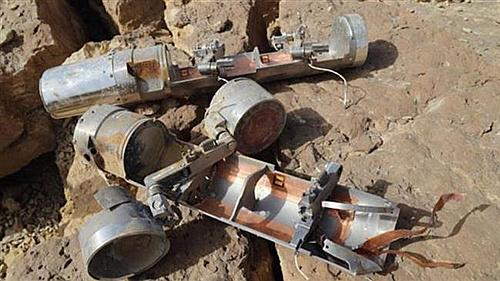 沙特投放的美国炸弹的残骸