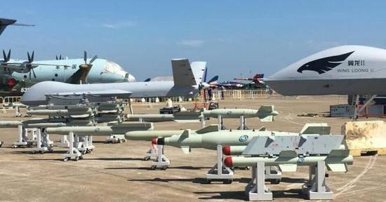 资料图：中国新型翼龙2无人机