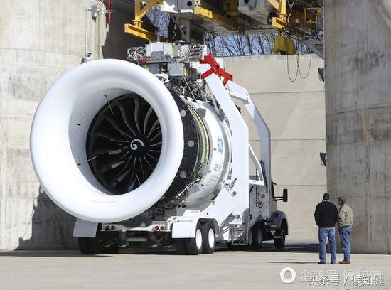 图：运输中的GE9X发动机样机