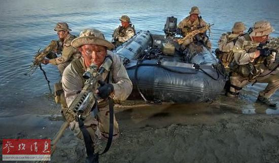　　资料图：美国海军“海豹”突击队。