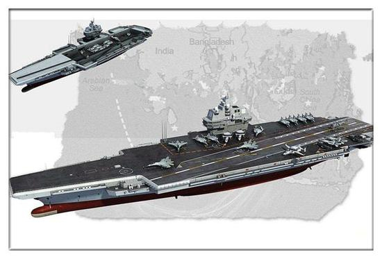 002型航母的设想图 已经有网友做出来了