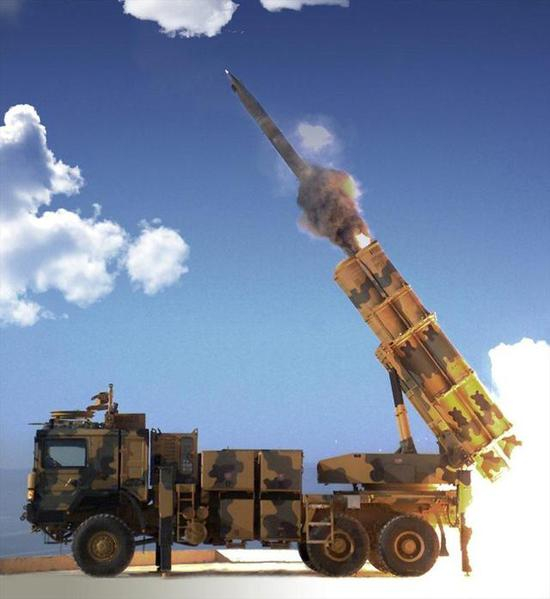 土耳其山寨中国的火箭炮正在发射