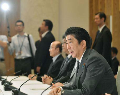 安倍要求主导7月TPP首席谈判代表会议。图片来源：共同社