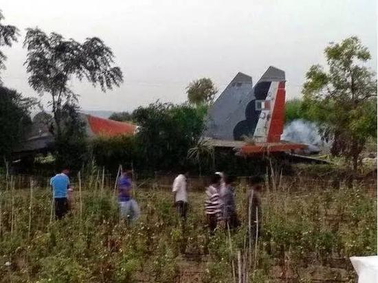 苏-30MKI的坠机现场