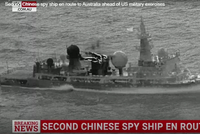 澳媒:接连两艘中国侦察船接近澳大利亚 澳军持续监视