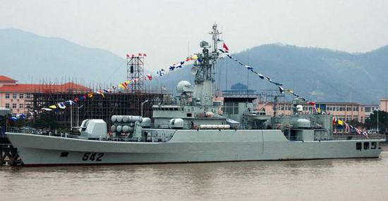 053H2G型护卫舰配备的是海红旗-61型导弹