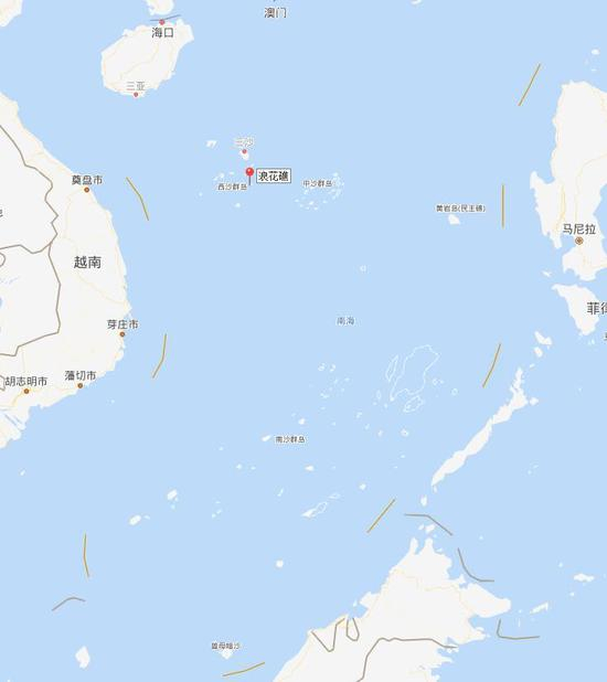 浪花礁所在位置（图片来源：维基百科）