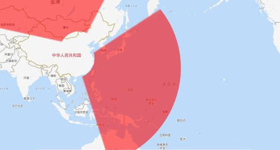 国产天波超视距雷达的主要探测方向和覆盖范围