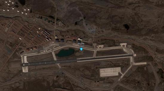 ▲美国空军在格陵兰岛修建的拓乐空军基地