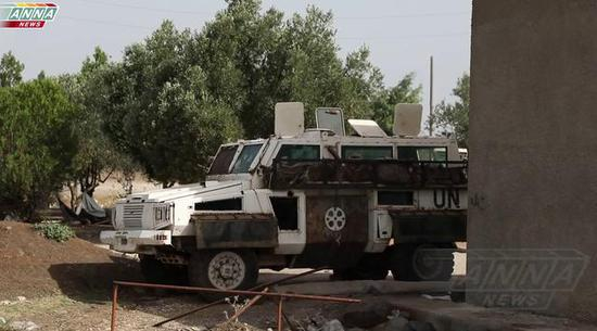 图为被叙政府军缴获的RG-31“羚羊”防地雷伏击车，之前已归极端组织所有。