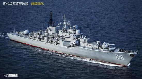 （“大号054A”的称呼同样适用于已经改造完成的“杭州”舰）