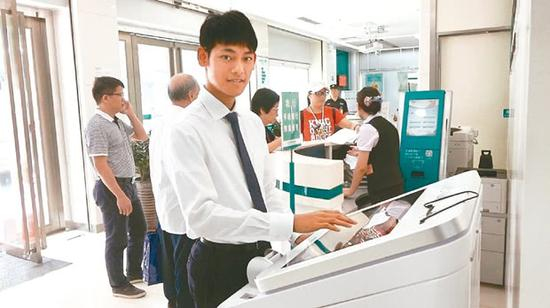 在大陆实习的台生&nbsp; 图源：“联合新闻网”