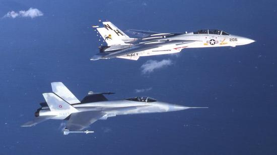 图片：YF-17和雄猫齐飞