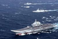 辽宁舰航母编队正穿越台湾海峡:今年首次绕台