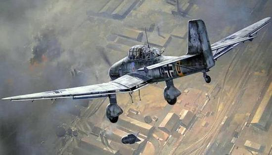 JU87可以大角度俯冲轰炸