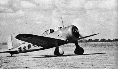 伪满陆军航空学校的97式战斗机