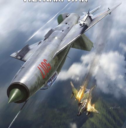 图为表现第921航空团的米格-21击落美国空军F-4场景的艺术作品。